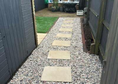 Gravel pathway
