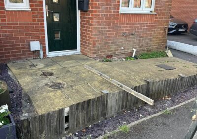 Gravel patio