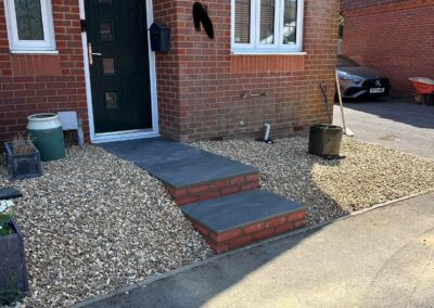Gravel patio