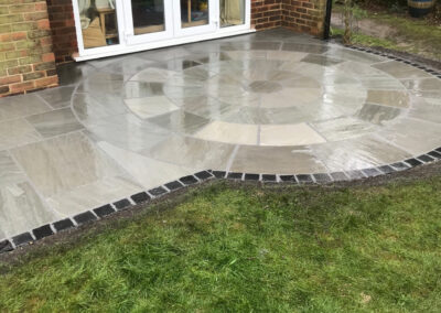 Natural stone paving