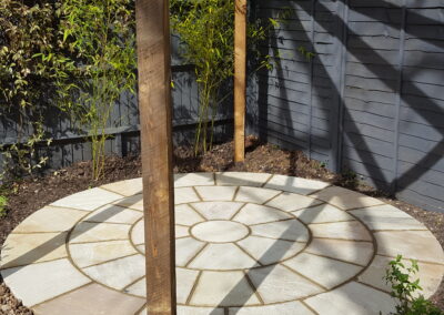 Natural stone paving