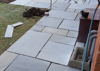 Natural stone paving