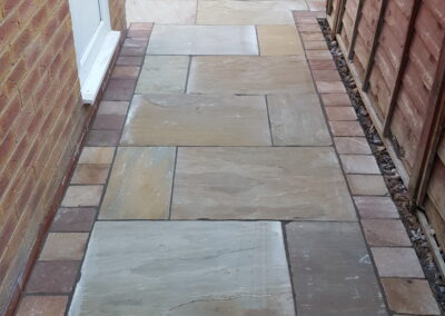 Natural stone paving