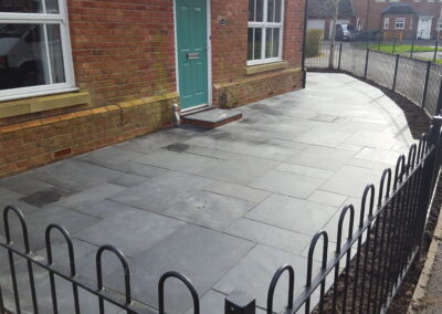 Natural stone paving