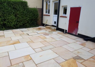Natural stone paving