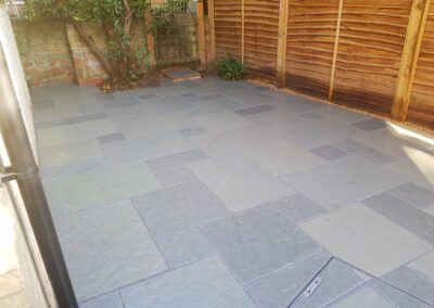Natural stone paving