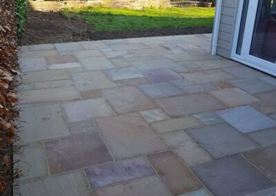Natural stone paving