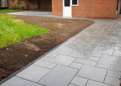 Natural stone paving