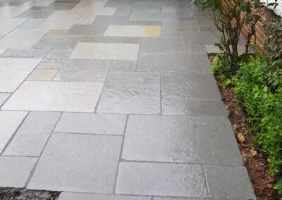 Natural stone paving