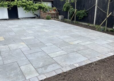 Natural stone paving