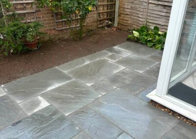 Natural stone paving