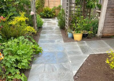 Natural stone paving