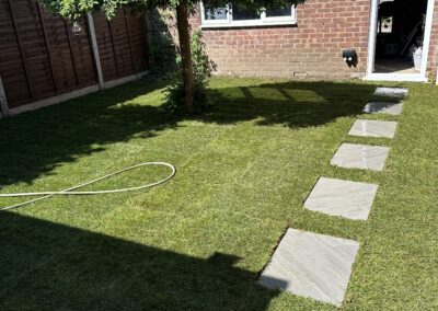 Natural stone paving