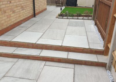 Natural stone paving