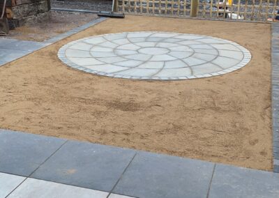 Natural stone paving