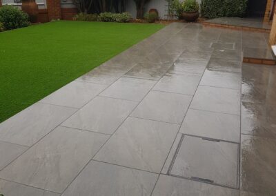 Porcelain patios & pathways