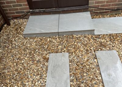 Porcelain patios & pathways