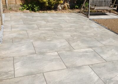 Porcelain patios & pathways