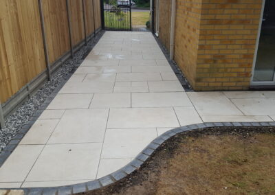 Porcelain patios & pathways