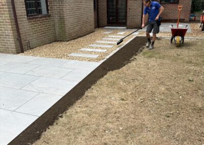 Porcelain patios & pathways